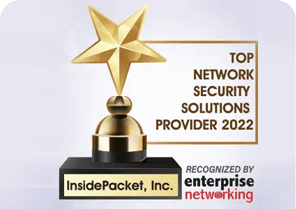 Insidepacket was recognized as top network security solutions provider